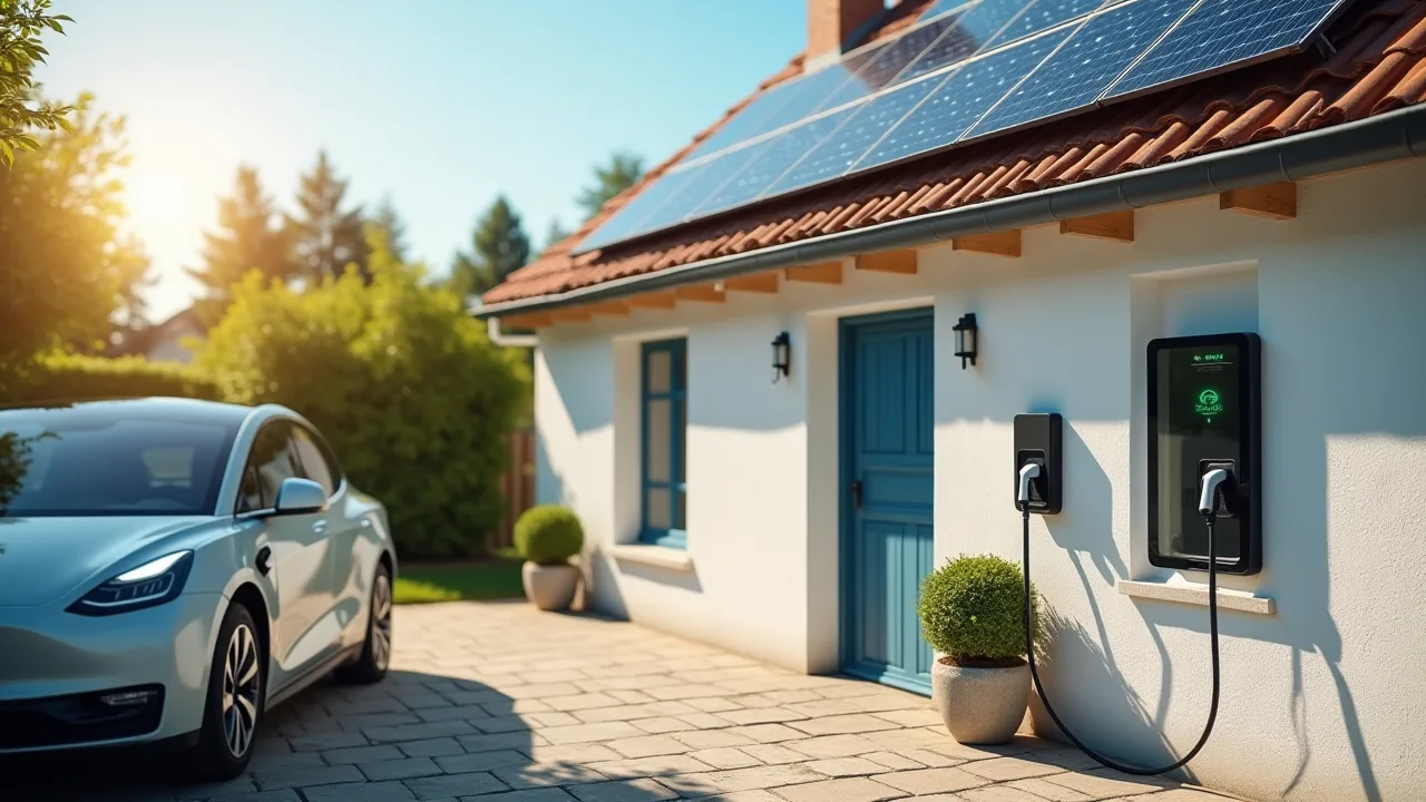 Panneaux solaires et borne de recharge : le duo gagnant
