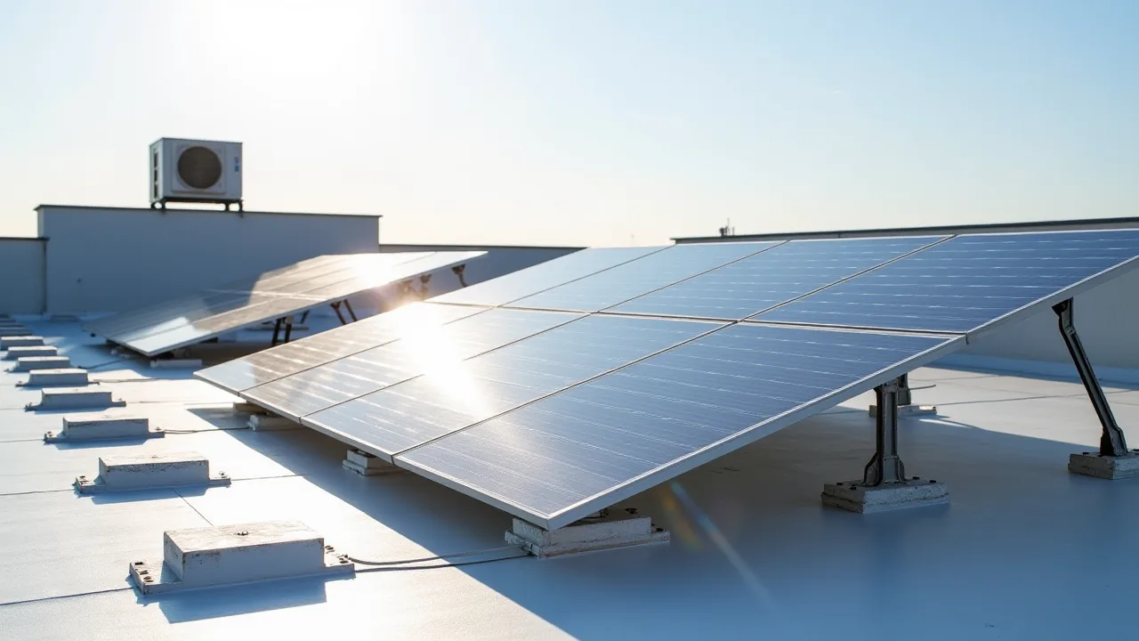 Panneaux solaires sur toit plat : solutions et installation